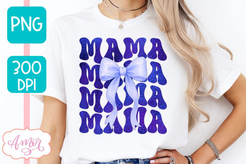 Mama sublimation PNG | Coquette Mom bow sublimation PNG Sublimation Amorclipart 