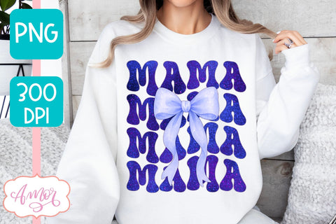 Mama sublimation PNG | Coquette Mom bow sublimation PNG Sublimation Amorclipart 