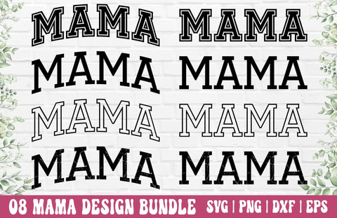 Mama SVG Bundle - Mama PNG, Mom SVG, Mother's Day SVG, Daisy Mom SVG, Mama Sublimation PNG SVG GraphicsTreasures 