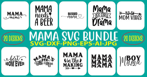 Mama SVG Bundle SVG Syaman 