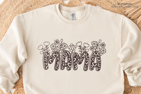 Mama Svg, Mom Svg, Mother's Day Svg, Flowers Svg, Floral Svg SVG Artinrhythm shop 