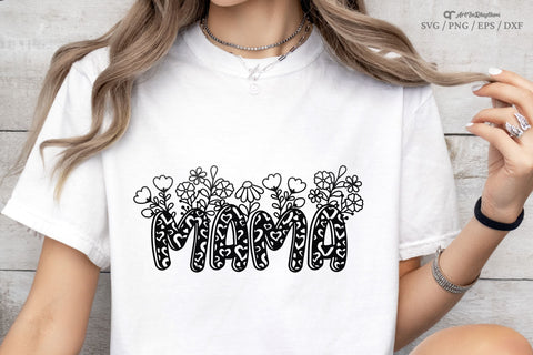 Mama Svg, Mom Svg, Mother's Day Svg, Flowers Svg, Floral Svg SVG Artinrhythm shop 