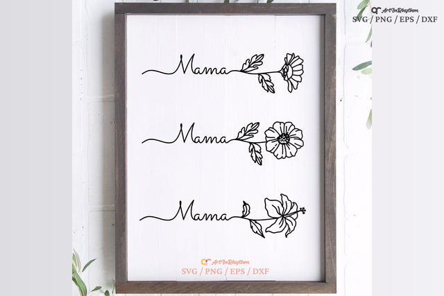 Mama Svg, Mother's Day Svg, Mama Floral Svg, Mom Svg SVG Artinrhythm shop 