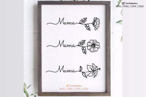 Mama Svg, Mother's Day Svg, Mama Floral Svg, Mom Svg SVG Artinrhythm shop 
