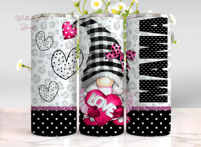 Mama Tumbler Wrap - 20 oz Gnome Tumbler Design - Mother's Day Tumbler Design, Cute Mama Tumbler, Cute Gnome Tumbler, Fun Mama Tumbler Sublimation WillowSageDesign 