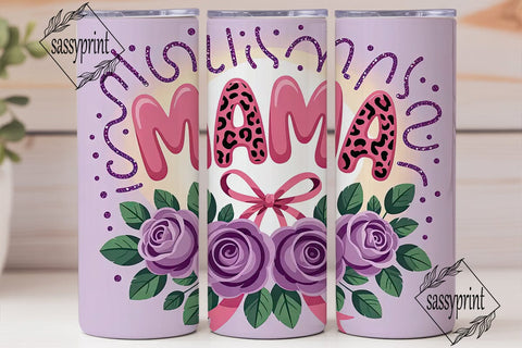 Mama Tumbler Wrap 20oz Design Sublimation sassyprint 