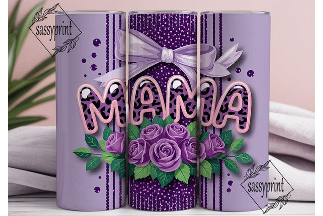 Mama Tumbler Wrap 20oz Design Sublimation sassyprint 
