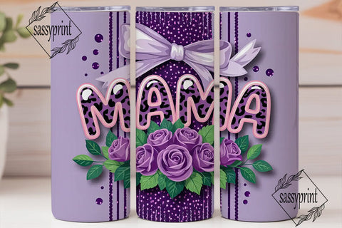 Mama Tumbler Wrap 20oz Design Sublimation sassyprint 