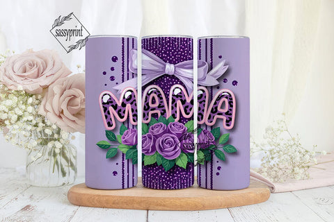 Mama Tumbler Wrap 20oz Design Sublimation sassyprint 