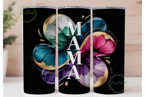Mama Tumbler Wrap PNG Sublimation PixelChick 