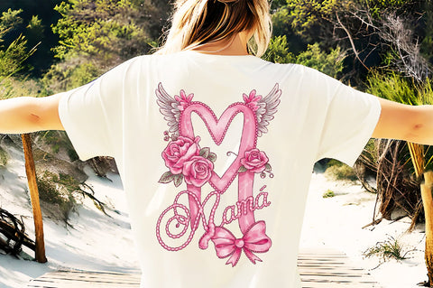 Mama Valentine's Day Doodle Style PNG Sublimation Creativeart88 