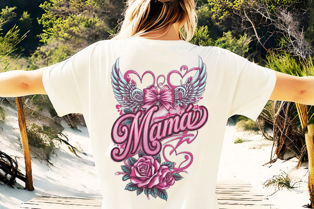 Mama Valentine's Day Doodle Style PNG Sublimation Creativeart88 