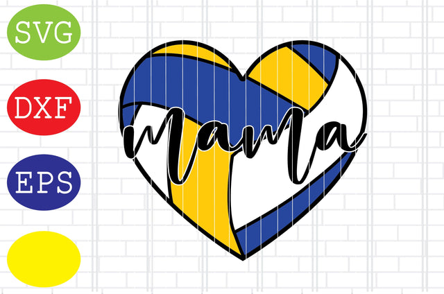 Mama Volleyball Svg, Volleyball Svg, Volleyball Cut Files, Game Day Svg, Jpg, Eps, Dxf Files SVG DigitalSvgFiles 
