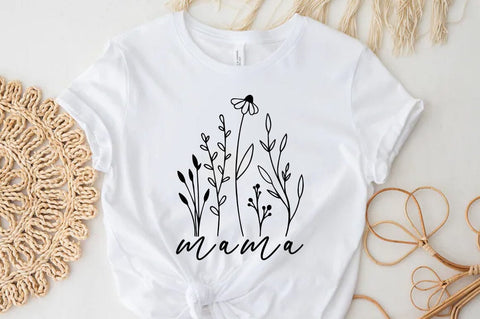 Mama Wildflower T-shirt SVG FiveStarCrafting 