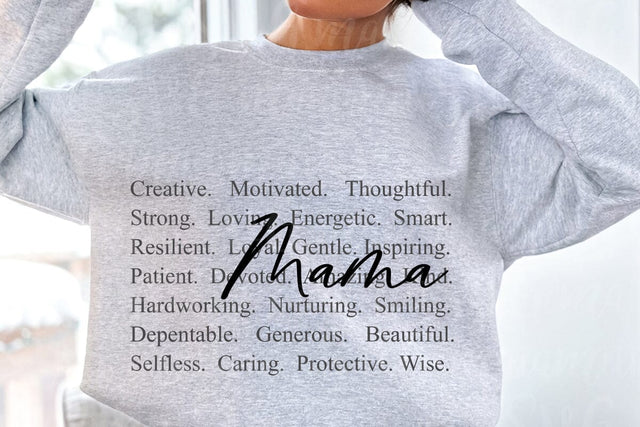 Mama Words Svg, Mother's Day Png SVG MaiamiiiSVG 