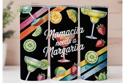 Mamacita Margarita 20oz Tumbler Wrap Sublimation PixelChick 