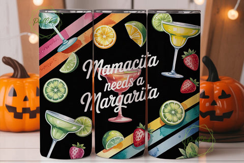 Mamacita Margarita 20oz Tumbler Wrap Sublimation PixelChick 