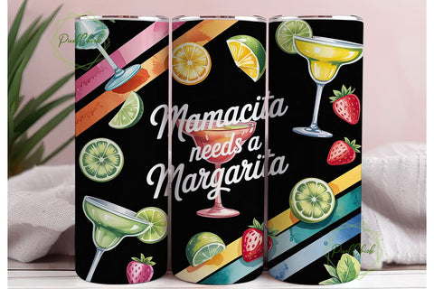 Mamacita Margarita 20oz Tumbler Wrap Sublimation PixelChick 