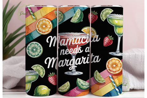 Mamacita Margarita 20oz Tumbler Wrap Sublimation PixelChick 