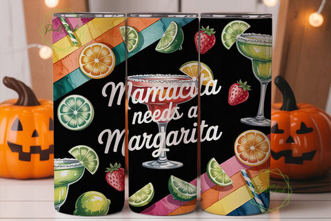 Mamacita Margarita 20oz Tumbler Wrap Sublimation PixelChick 