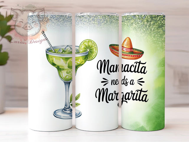 Mamacita Margarita Tumbler Wrap, Margarita Tumbler Wrap, 20oz Sublimation Design, Fun Mom Tumbler, Fiesta Cup Design, Tequila Lover Tumbler, Latina Mamacita Tumbler Sublimation Lara' s Designs 