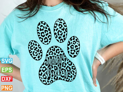 Mama's Baby Paw Print SVG, Dog Mom Cut File (Digital Download) SVG artprintfile 
