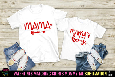 Mama's Boy I Valentine Matching Shirts Mommy Me Sublimation Sublimation Happy Printables Club 