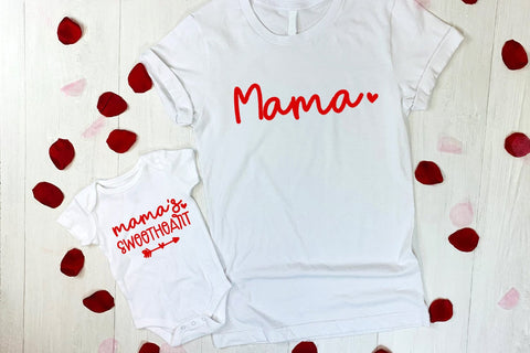 Mama's I Valentine Matching Shirts Mommy Me Sublimation Sublimation Happy Printables Club 
