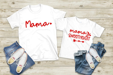 Mama's I Valentine Matching Shirts Mommy Me Sublimation Sublimation Happy Printables Club 