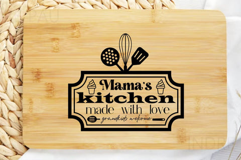 Mamas kitchen made with love grandkids welcome SVG Angelina750 