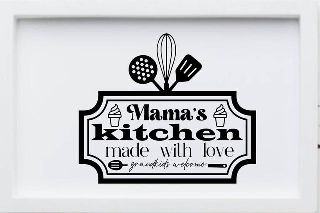Mamas kitchen made with love grandkids welcome SVG Angelina750 