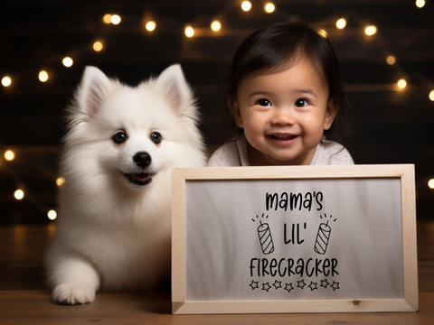 Mamas Lil Firecracker SVG | Fourth of July PNG SVG Paige Cole Studio 