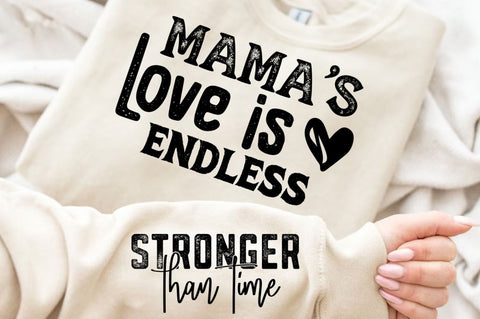 Mamas Love Is Endless Sleeve SVG Design SVG Regulrcrative 