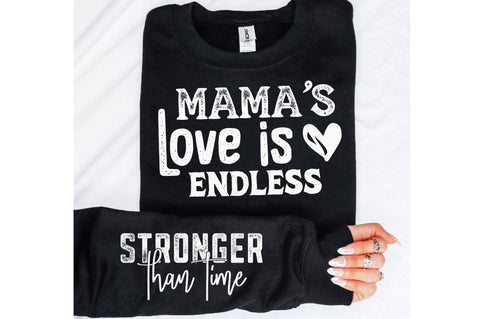 Mamas Love Is Endless Sleeve SVG Design SVG Regulrcrative 