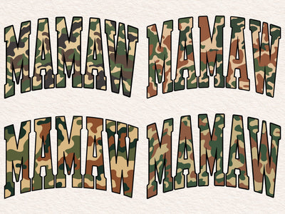Mamaw Camo Print Sublimation PNG, Camouflage Mamaw Shirt Design, Grandma Shirt, Trendy Mamaw SVG DesignDestine 