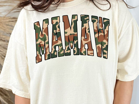 Mamaw Camo Print Sublimation PNG, Camouflage Mamaw Shirt Design, Grandma Shirt, Trendy Mamaw SVG DesignDestine 