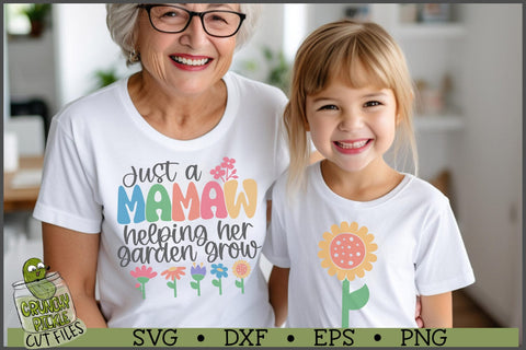 Mamaw Helping Her Garden Grow SVG File SVG Crunchy Pickle 