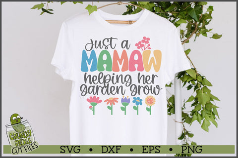 Mamaw Helping Her Garden Grow SVG File SVG Crunchy Pickle 