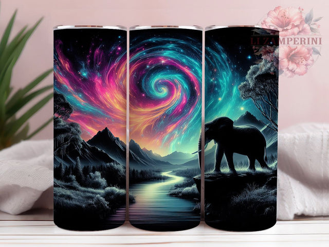 Mammoth Prehistoric Ice Age Tumbler, Elephant Design, 20oz Tumbler Sublimation, Ice Age Animal Art, Woolly Mammoth Print, Ancient Wildlife Aesthetic, Rustic Nature Gift Sublimation Li Zamperini 