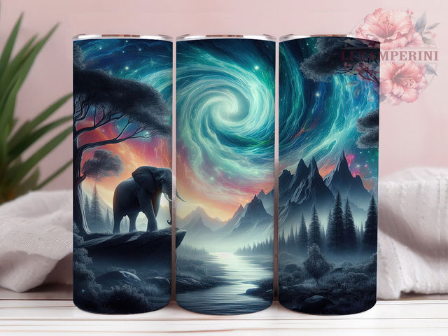 Mammoth Prehistoric Ice Age Tumbler, Elephant Design, 20oz Tumbler Sublimation, Ice Age Animal Art, Woolly Mammoth Print, Ancient Wildlife Aesthetic, Rustic Nature Gift Sublimation Li Zamperini 