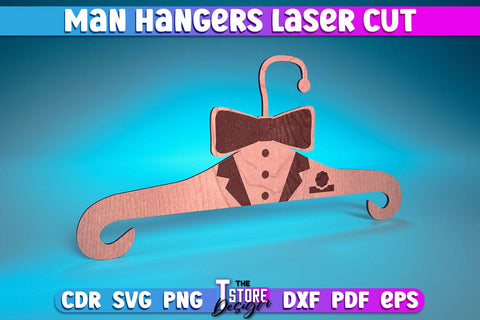 Man Hanger Laser Cut | Man Design Laser Cut Design | CNC Files SVG The T Store Design 