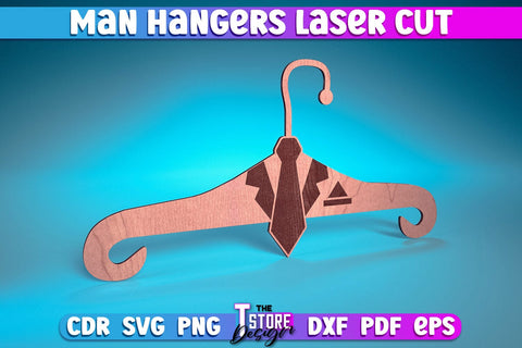 Man Hanger Laser Cut | Man Design Laser Cut Design | CNC Files SVG The T Store Design 