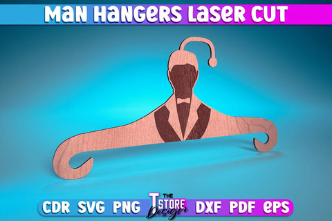Man Hanger Laser Cut | Man Design Laser Cut Design | CNC Files SVG The T Store Design 