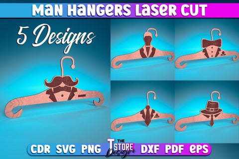 Man Hanger Laser Cut | Man Design Laser Cut Design | CNC Files SVG The T Store Design 