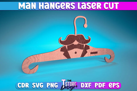 Man Hanger Laser Cut | Man Design Laser Cut Design | CNC Files SVG The T Store Design 