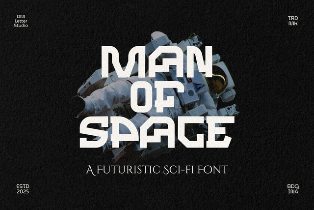 Man of Space Font Dm Letter Studio 