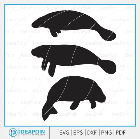 Manatee SVG Bundle, Manatee monogram, Manatee SVG File, Aquarium svg, Manatee SVG, Manatee Vector Clipart Designs, Manatee Png SVG Dinvect 
