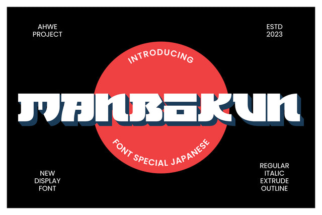 Manbokun Font ahweproject 