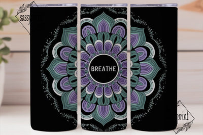 Mandala Breathe 20oz Tumbler Wrap Sublimation sassyprint 