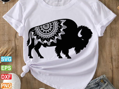 Mandala Buffalo head svg, Zentangle Bull svg, Bull head svg SVG artprintfile 